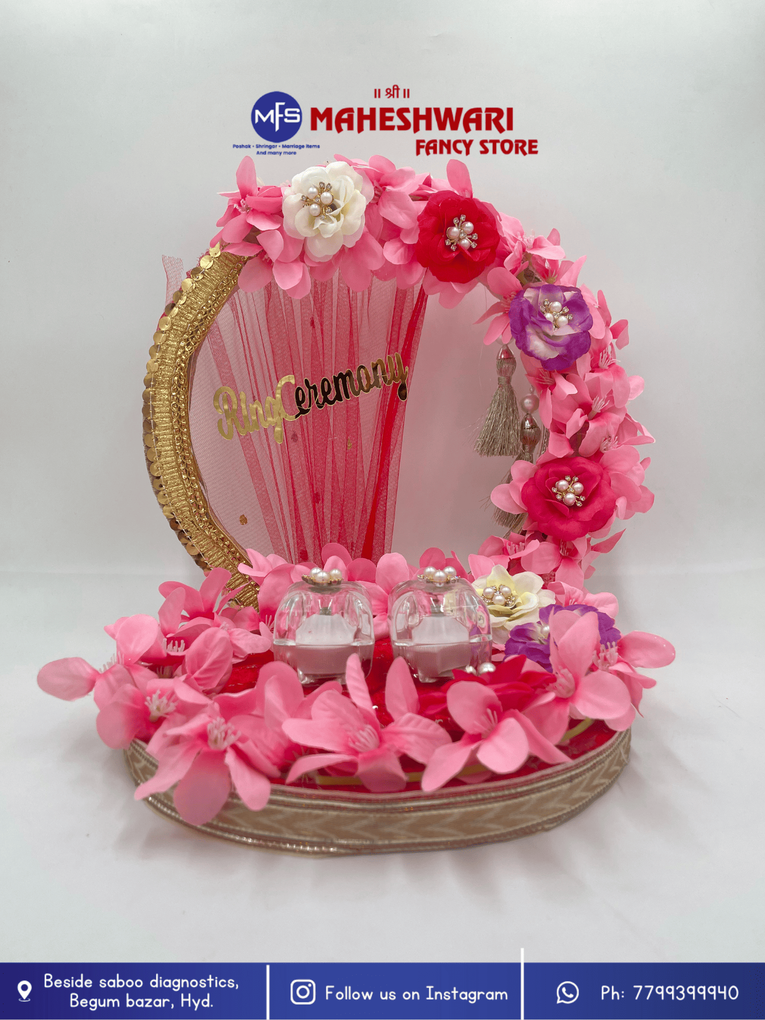 Pink Fancy Ring Tray